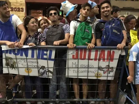 Locura por Montiel y Julián en la llegada de la Selección a San Juan