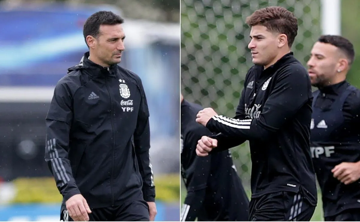 Lionel Scaloni se refirió al gran presente de Julián Álvarez en River y aseguró que no es necesario que juegue en Europa para ser considerado, sino su nivel.