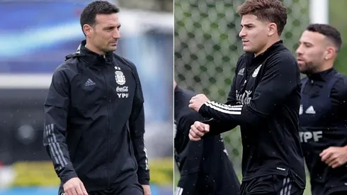 Lionel Scaloni se refirió al gran presente de Julián Álvarez en River y aseguró que no es necesario que juegue en Europa para ser considerado, sino su nivel.