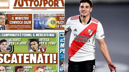 El gran presente de Julián Álvarez en River hace que los principales medios de Europa ya comiencen a posar los ojos en él, en este caso fue Tuttosport que lo vinculó con la Juventus.