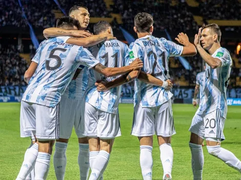 Argentina le ganó a Uruguay con dos ex River en cancha