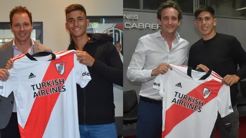 Salomoni y Monzón firmaron acompañados del vicepresidente Jorge Brito y el secretario Ignacio Villarroel.