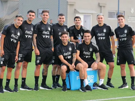 La foto de Simón y Enzo Fernández en la Selección