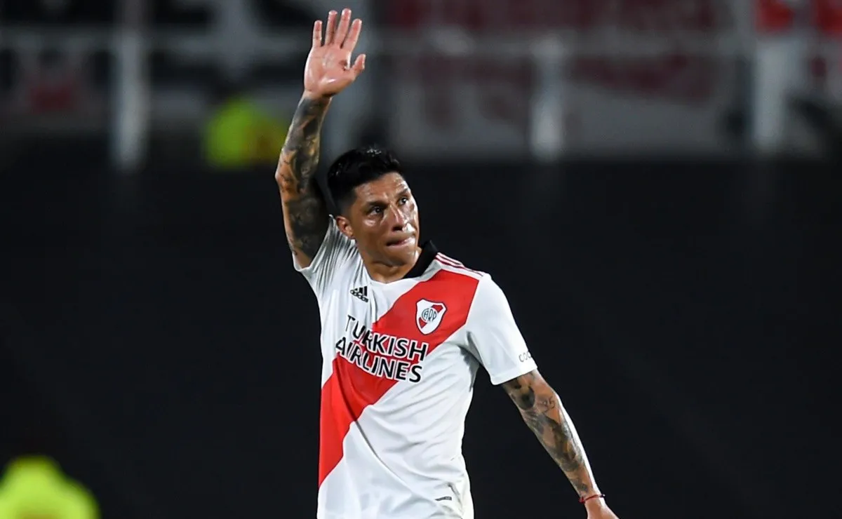 Enzo Pérez elogió a Milton Casco luego del partido entre River y Patronato por la fecha 20 de la Liga Profesional.
