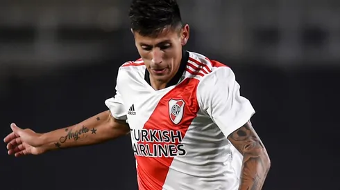 Fabrizio Angileri terminó con molestias la práctica del jueves.