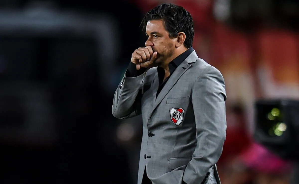 Marcelo Gallardo, durante el empate de River 1-1 con Estudiantes.