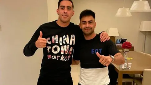Ramiro Funes Mori y el Pity se reencontraron en Arabia Saudita y compartieron juntos el partido entre River y Estudiantes por la Liga Profesional.