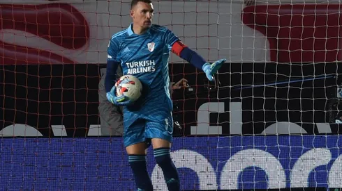 Franco Armani fue la figura de River ante Estudiantes.