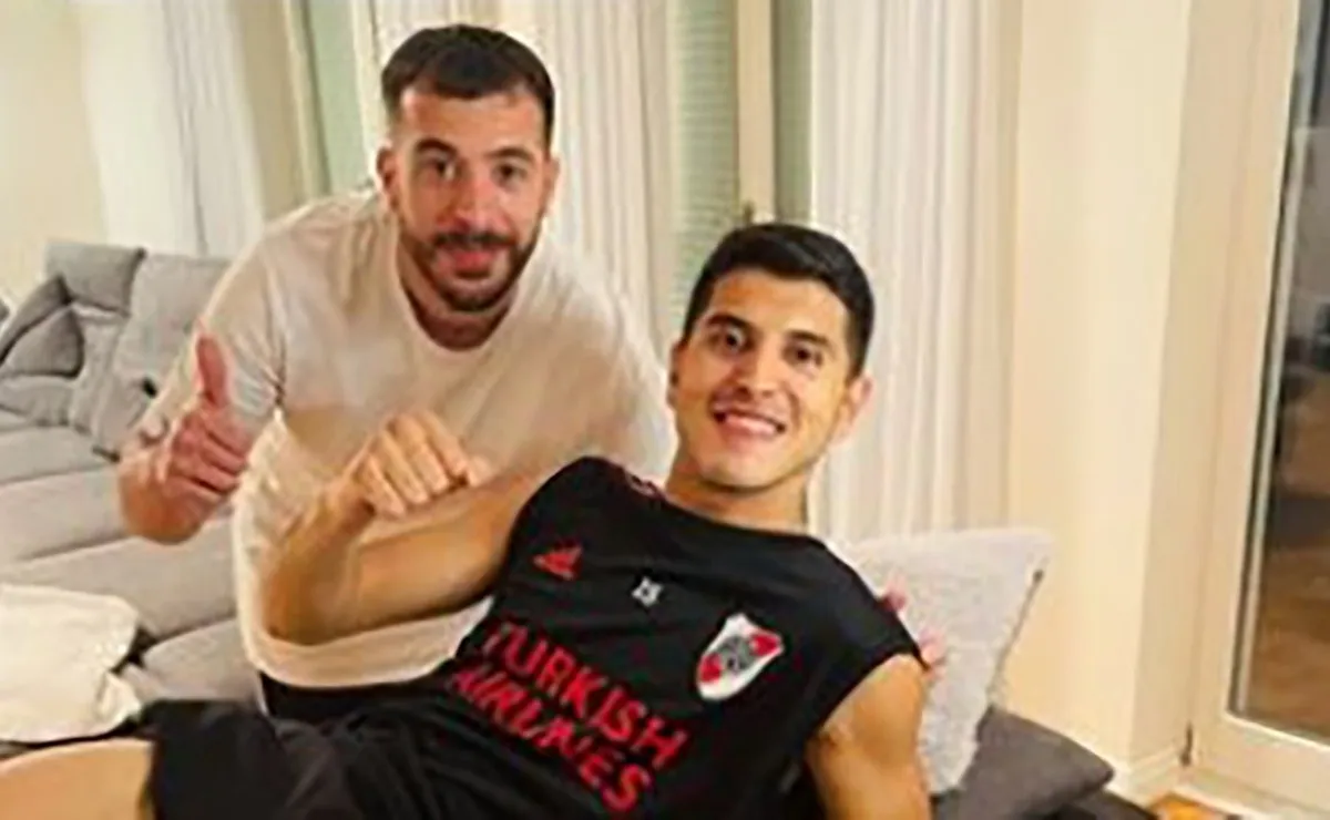 La foto riverplatense del Tucu Palacios.
