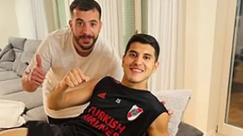 La foto riverplatense del Tucu Palacios.