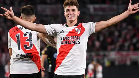 River enfrentó a Argentinos Juniors en el Estadio Monumental por la fecha 18 de la Liga Profesional.