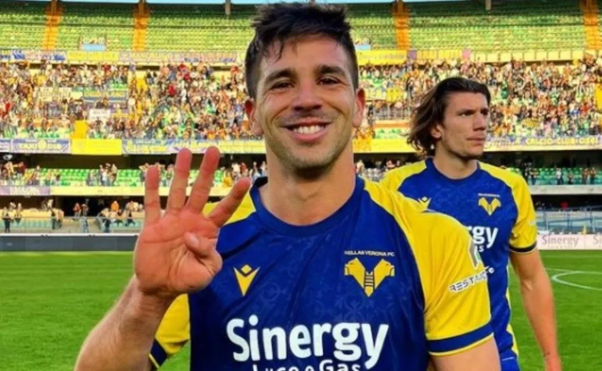Giovanni Simeone brilló en el triunfo de Hellas Verona frente a Lazio.