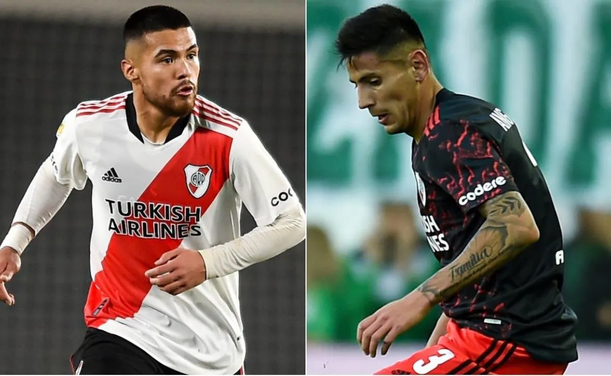 Paulo Díaz y Fabrizio Angileri podrían volver para el partido entre River y Argentinos Juniors por la fecha 18 de la Liga Profesional.