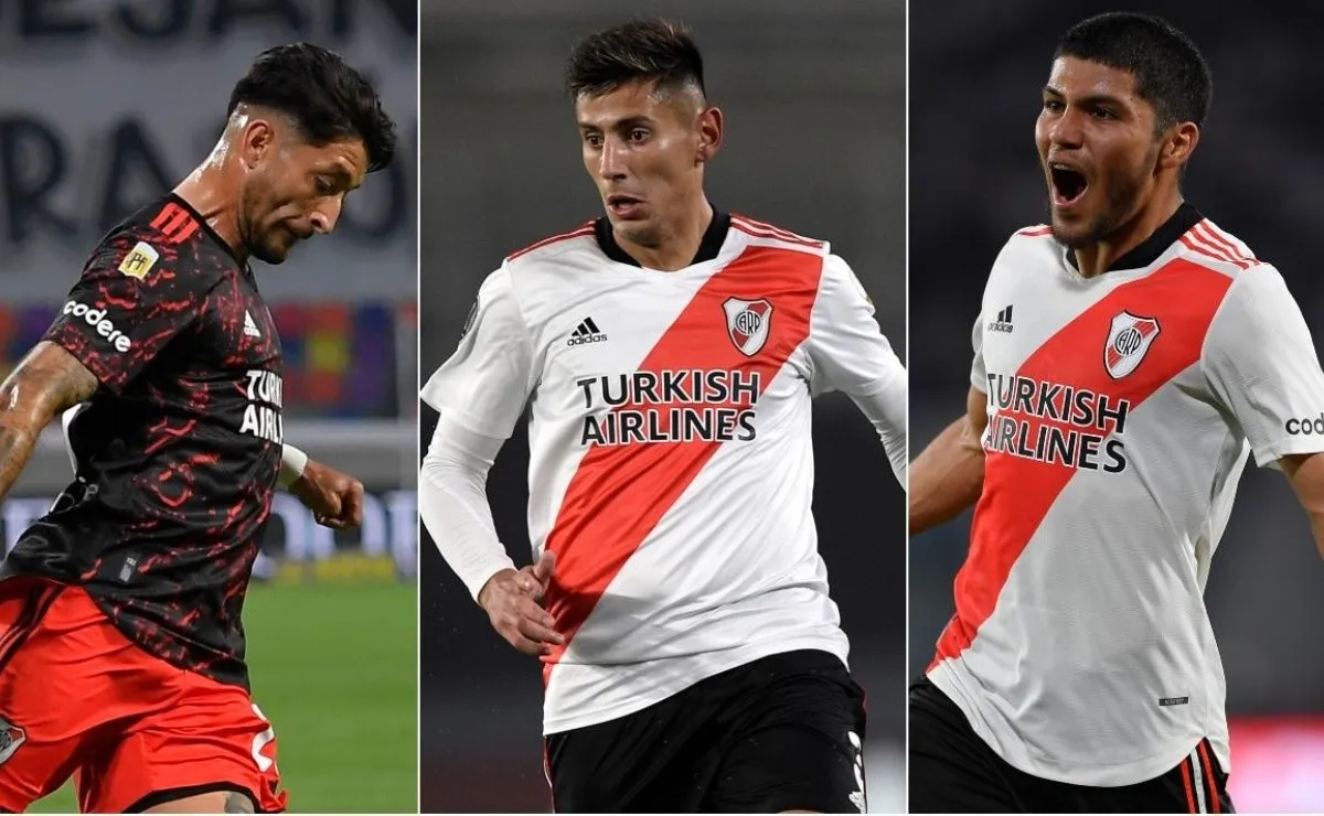 Marcelo Gallardo y la duda que tiene para armar la defensa ante Argentinos Juniors el próximo lunes.