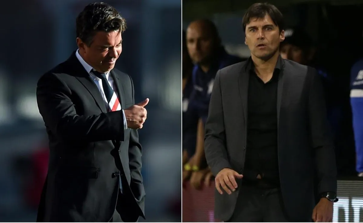 Marcelo Gallardo y Alexander Medina tienen una gran relación desde su paso por Nacional y el próximo jueves se verán las caras cuando River visite a Talleres.