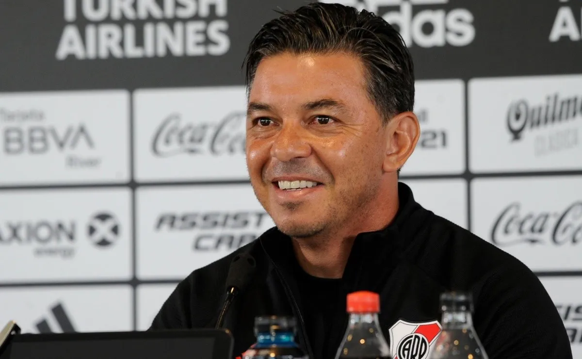 El técnico de River, como de costumbre, no confirmó el equipo para enfrentar a San Lorenzo.