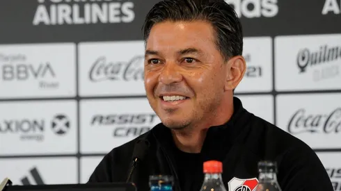 El técnico de River, como de costumbre, no confirmó el equipo para enfrentar a San Lorenzo.