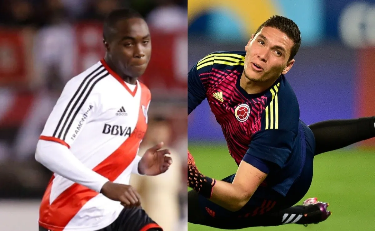 El colombiano subió una foto con su compatriota y ex compañero en River.