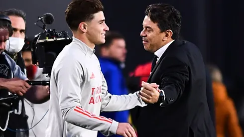 El entrenador llenó de elogios al delantero oriundo de Calchín.