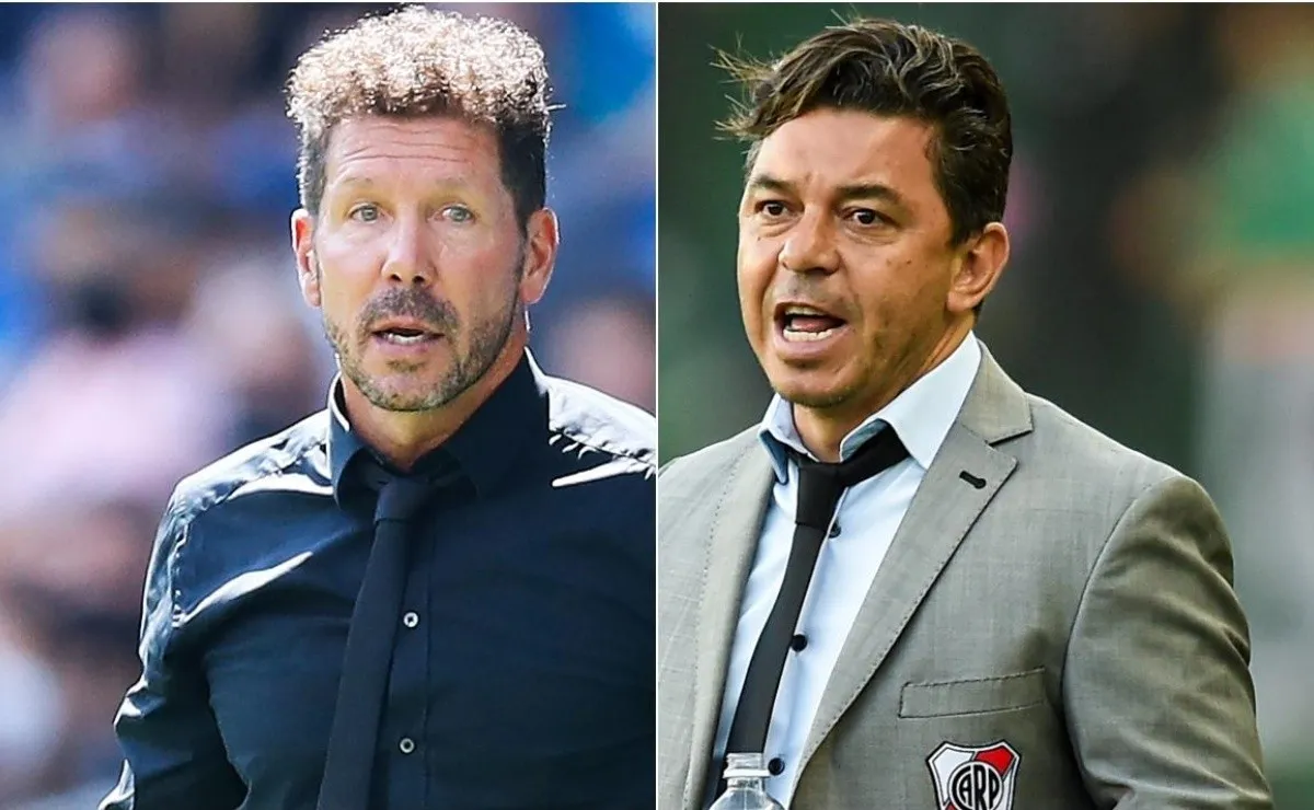 Diego Simeone mostró su admiración por el juego de River.