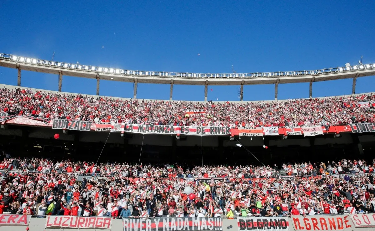 El Monumental volverá a recibir a los hinchas de River este domingo.