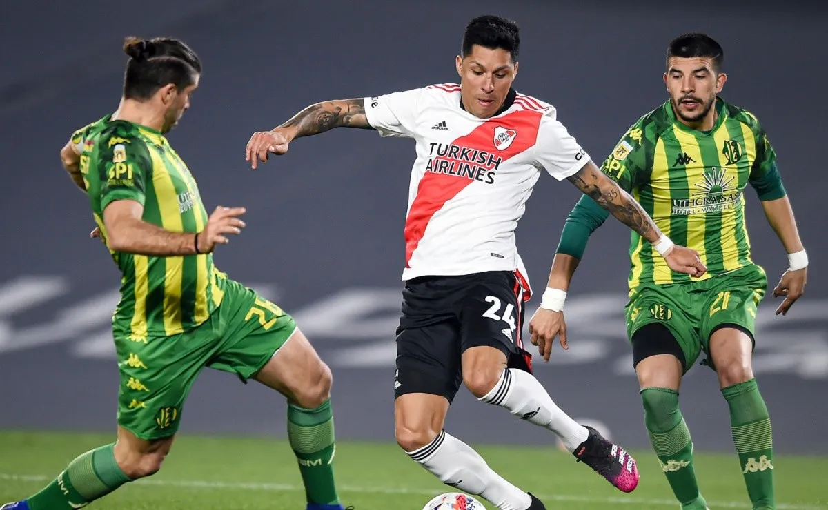 Enzo Pérez sufrió la fisura de su dedo meñique en el pie derecho.