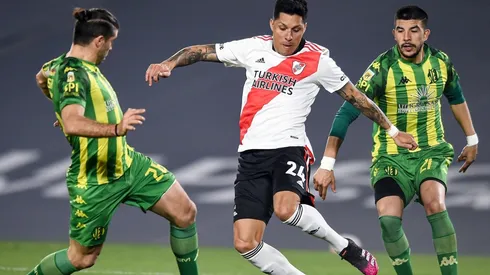 Enzo Pérez sufrió la fisura de su dedo meñique en el pie derecho.