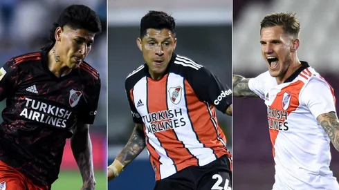 Jorge Carrascal, Enzo Pérez y Bruno Zuculini son los 3 jugadores de River que están al límite de tarjetas amarillas y si reciben una contra San Lorenzo se perderán el partido contra Talleres.