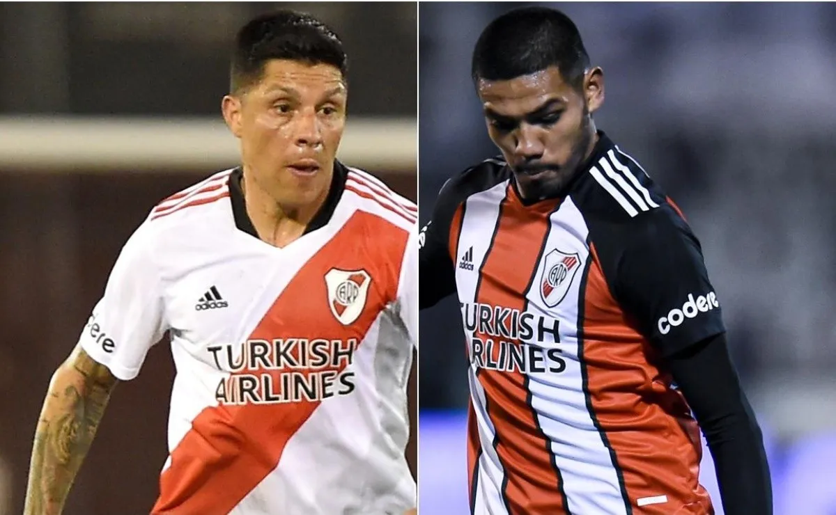 Enzo Pérez y David Martínez son habituales titulares en River.