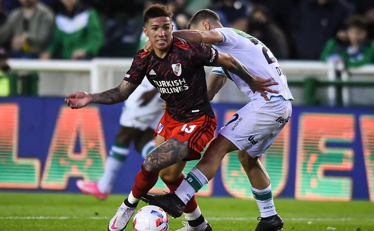 Enzo Fernández lideró algunas de las estadísticas más importantes del partido entre River y Banfield por la Liga Profesional.