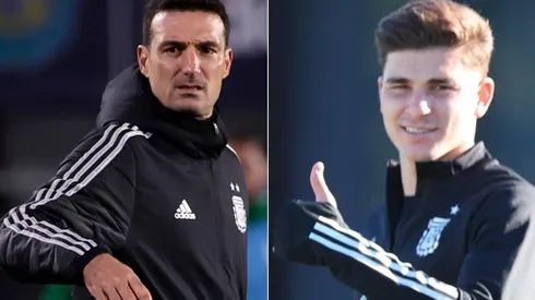 Lionel Scaloni se refirió al gran presente de Julián Álvarez en River y aseguró que está muy contento de contar con él en la Selección Argentina.