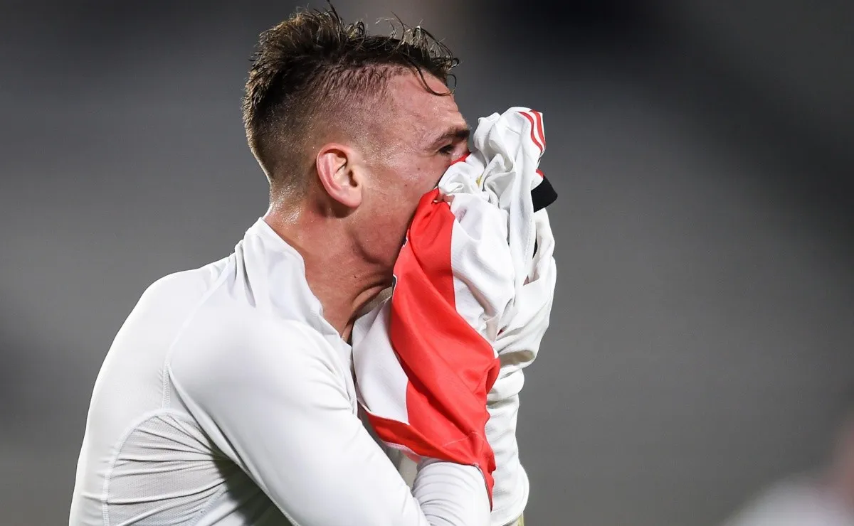 Braian sacó chapa por el triunfo en el Monumental.