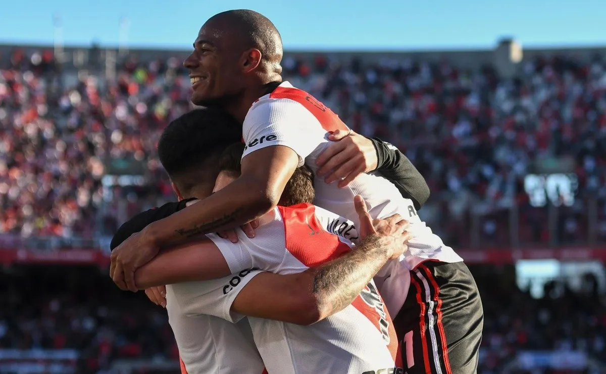 Nicolás De la Cruz fue figura del superclásico en el Monumental.