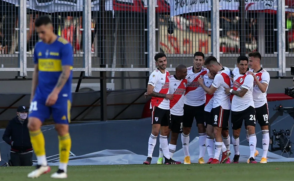 River venció a Boca y se trepó a la punta de la Liga Profesional.