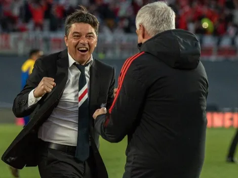 Los festejos alocados de Gallardo en los goles