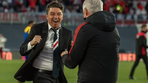 Marcelo Gallardo vivió eufórico el superclásico contra Boca.