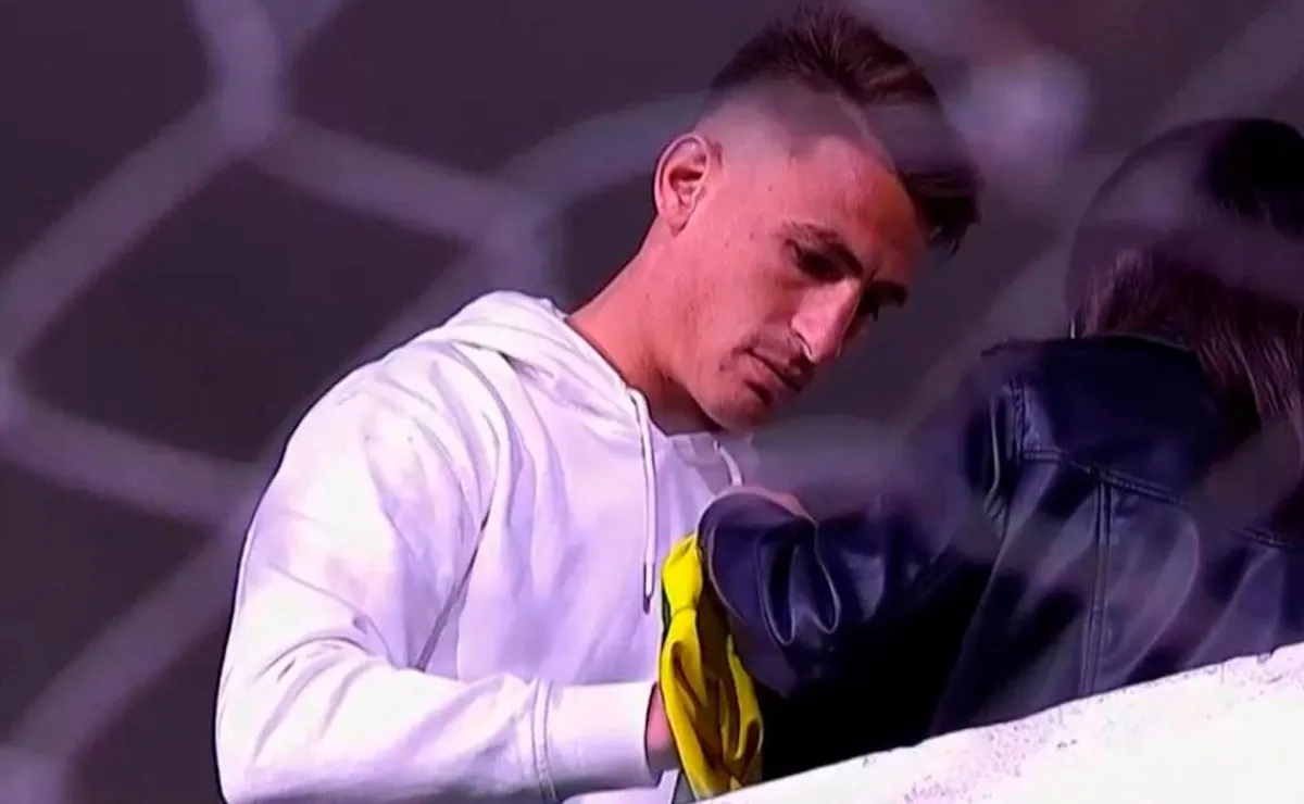 Braian Romero, atacante de River, estuvo presente en la derrota de Talleres ante Defensa y Justicia.