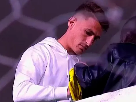 Braian Romero festejó la derrota de Talleres en vivo