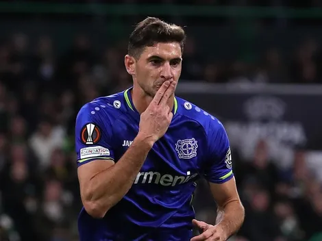 Primer gol de Alario en la temporada con el Leverkusen