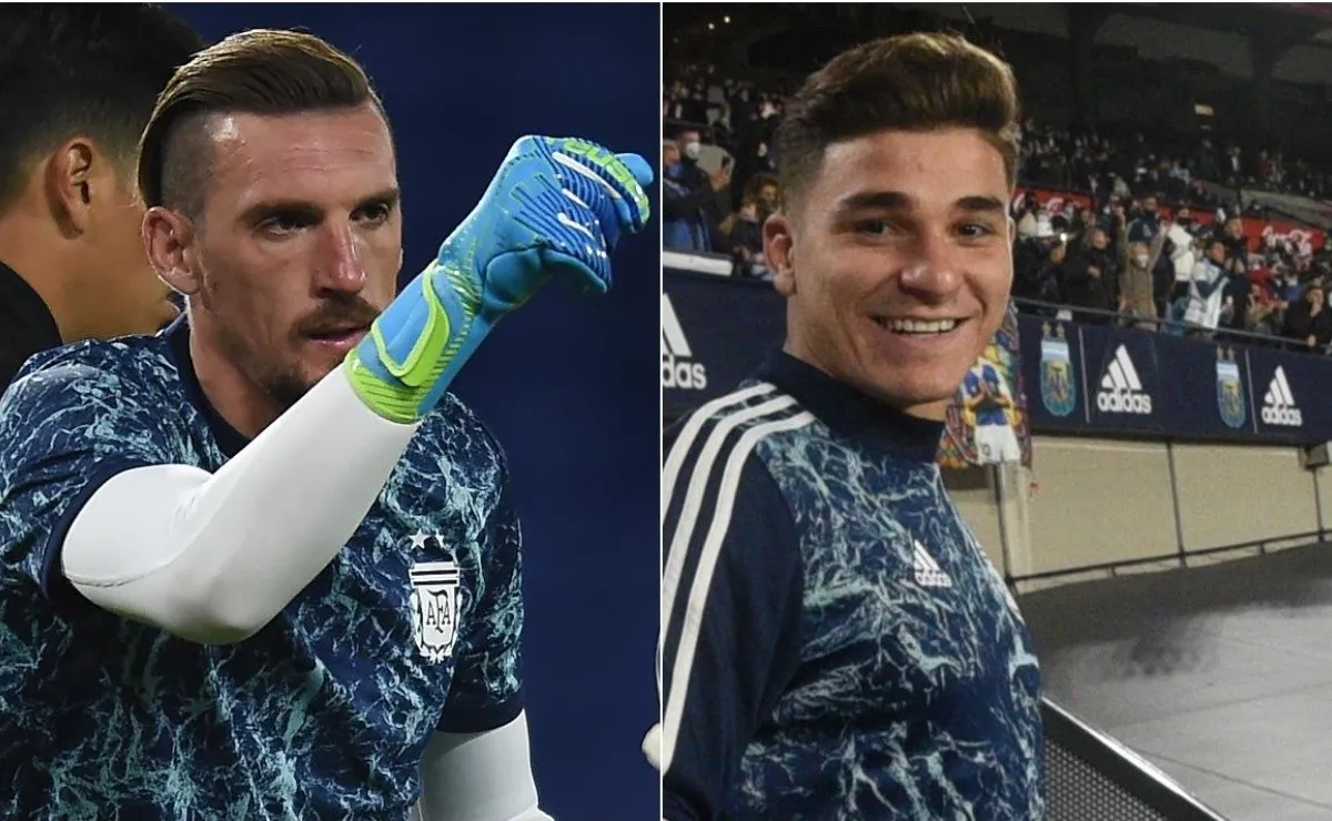 Franco Armani y Julián Álvarez fueron convocados por Lionel Scaloni.