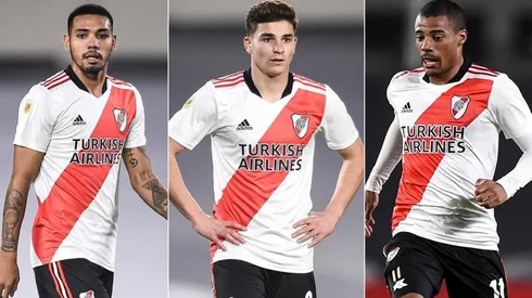 David Martíez, Julián Álvarez y Nicolás De La Cruz, algunos de los que se perderán el duelo ante Banfield por la fecha 15 de la Liga Profesional.