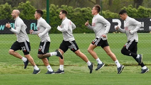River se entrena pensando en el superclásico del domingo.