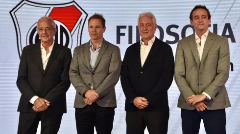 Rodolfo D'Onofrio, Jorge Brito, Matías Patanian e Ignacio Villarroel presentaron la candidatura del oficialismo.