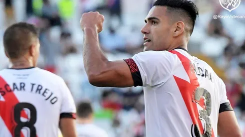 Radamel Falcao García anotó su tercer tanto en el conjunto de Vallecas desde su llegada.