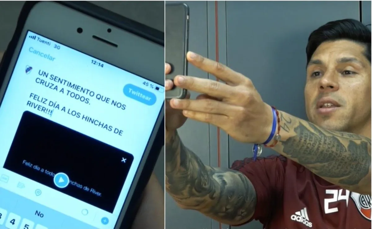 Una foto de Enzo Pérez estuvo entre los posteos más virales de River.