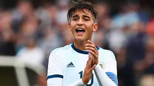 El enganche de 18 años se fue libre de River y ahora juega en el Villarreal.