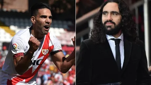 Radamel Falcao comenzó a puro gol su estadía en el Rayo Vallecano, Juan Pablo Sorín lo felicitó en las redes con un guiño riverplatense.