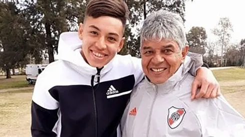 El padre de Gallardo junto a uno de los hijos del Muñe.