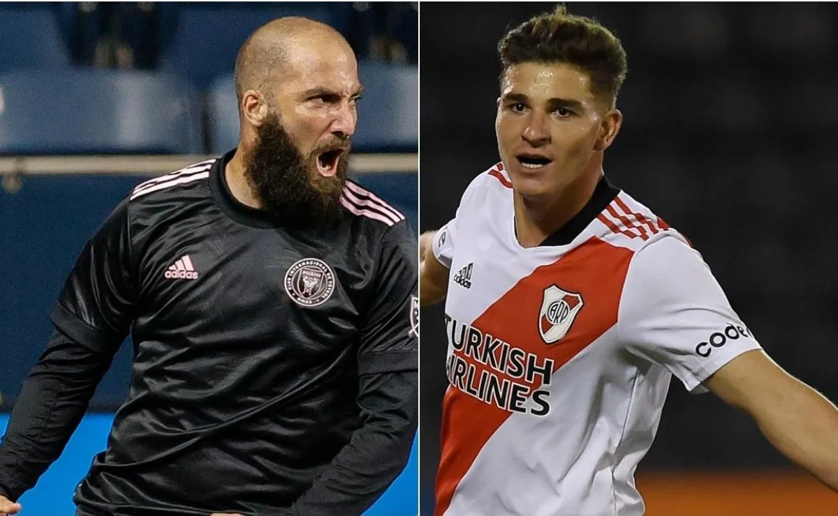 Gonzalo Higuaín volvió a elogiar a Julián Álvarez.