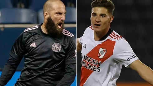 Gonzalo Higuaín volvió a elogiar a Julián Álvarez.